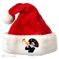 Cinco De Mayo Sugar Skull Playing Trumpet Santa Hat thumb 0