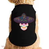 Cinco De Mayo Sugar Skull Sombrero Doggie Tank thumb 0