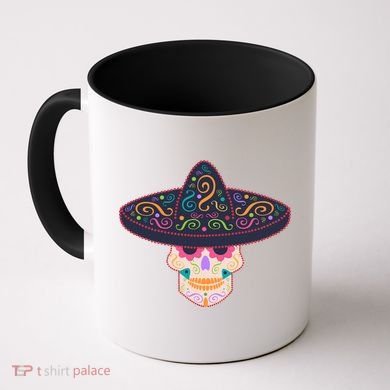 Cinco De Mayo Sugar Skull Sombrero Coffee Mug