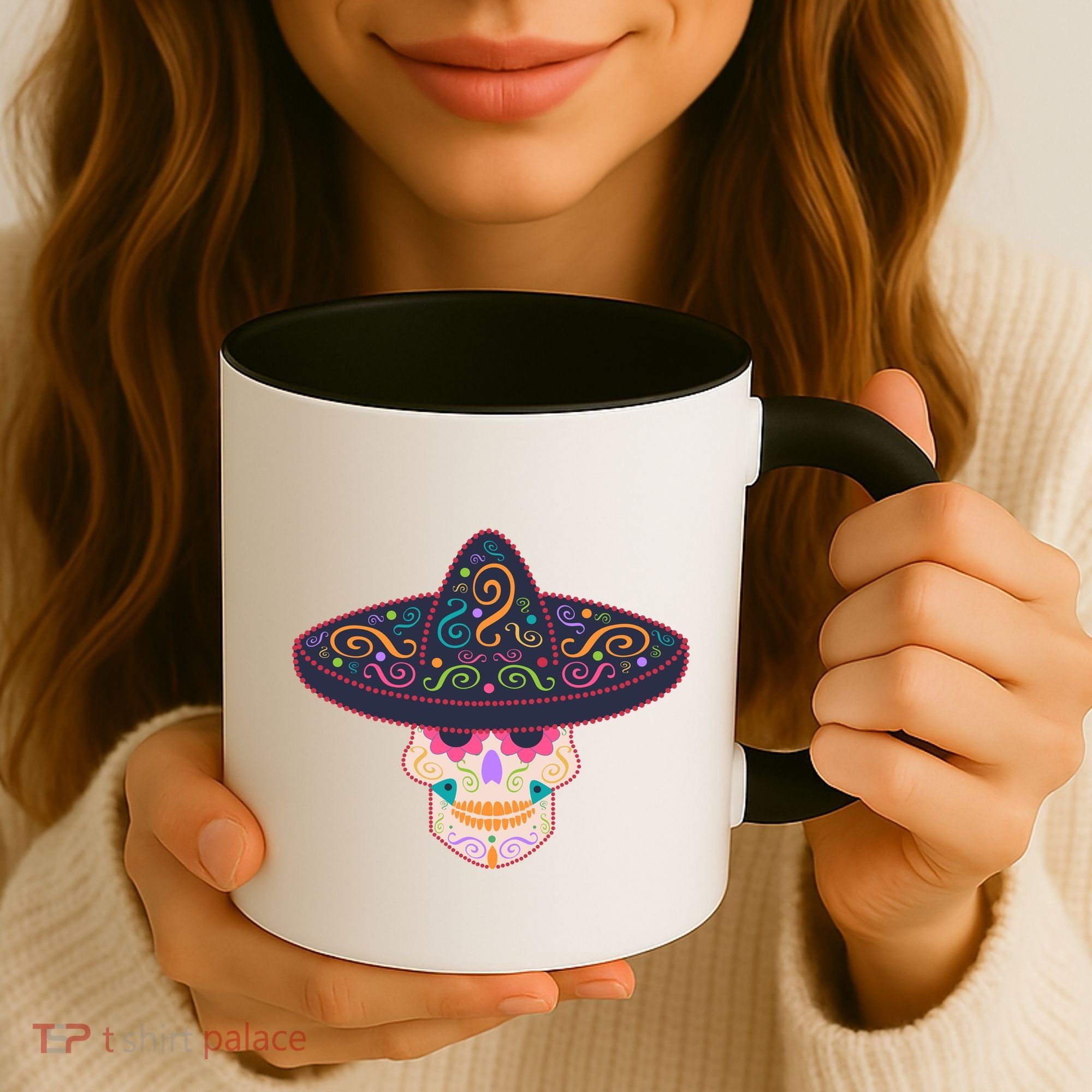 Cinco De Mayo Sugar Skull Sombrero Coffee Mug