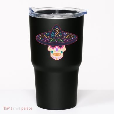 Cinco De Mayo Sugar Skull Sombrero Tumbler