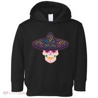 Cinco De Mayo Sugar Skull Sombrero Toddler Hoodie thumb 0