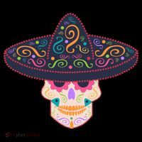 Cinco De Mayo Sugar Skull Sombrero Visor thumb 3