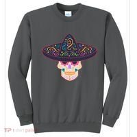 Cinco De Mayo Sugar Skull Sombrero Sweatshirt thumb 0