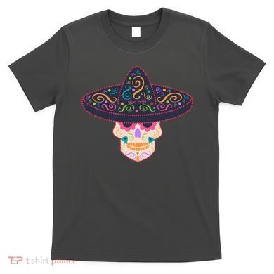 Cinco De Mayo Sugar Skull Sombrero T-Shirt