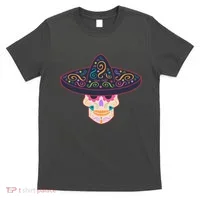 Cinco De Mayo Sugar Skull Sombrero T-Shirt thumb 0