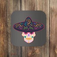 Cinco De Mayo Sugar Skull Sombrero Coaster thumb 0