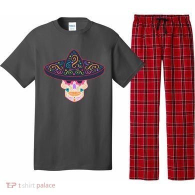 Cinco De Mayo Sugar Skull Sombrero Pajama Set