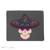 Cinco De Mayo Sugar Skull Sombrero Mousepad thumb 0