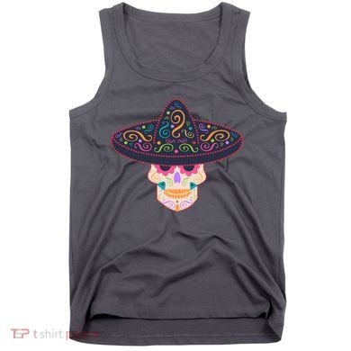 Cinco De Mayo Sugar Skull Sombrero Tank Top