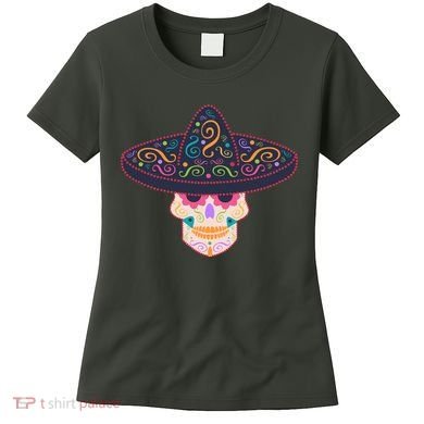 Cinco De Mayo Sugar Skull Sombrero Women's T-Shirt