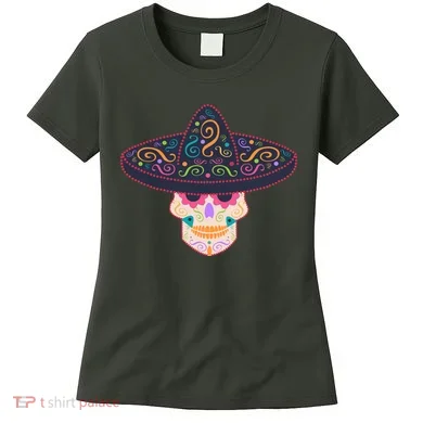 Cinco De Mayo Sugar Skull Sombrero Women's T-Shirt