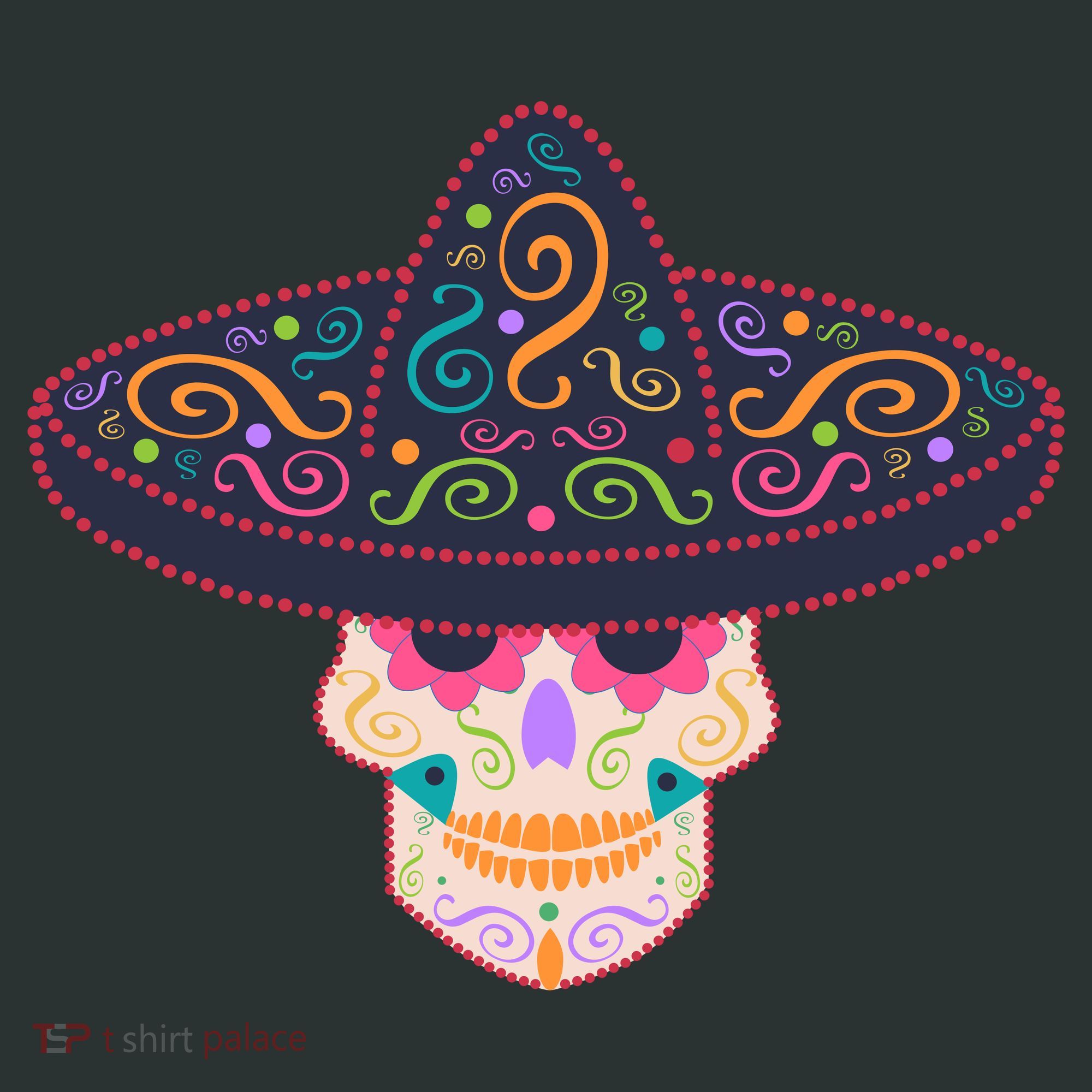 Cinco De Mayo Sugar Skull Sombrero Kids Hoodie