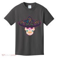 Cinco De Mayo Sugar Skull Sombrero Kids T-Shirt thumb 0