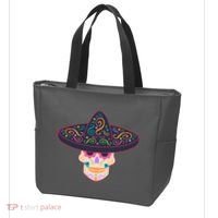 Cinco De Mayo Sugar Skull Sombrero Tote Bag thumb 3