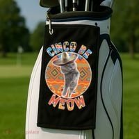 Cinco De Meow Golf Towel thumb 2