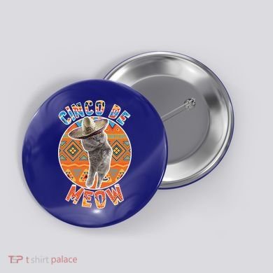 Cinco De Meow Button