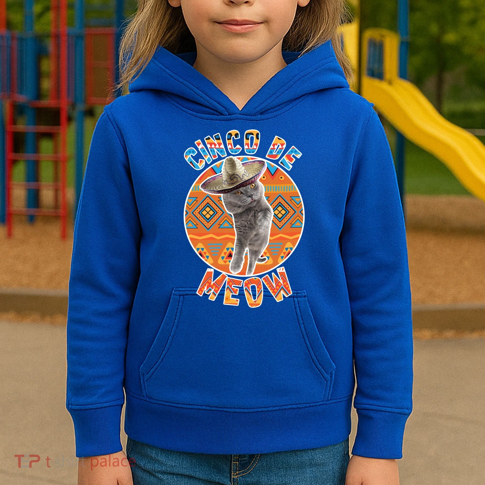 Cinco De Meow Kids Hoodie