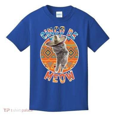 Cinco De Meow Kids T-Shirt