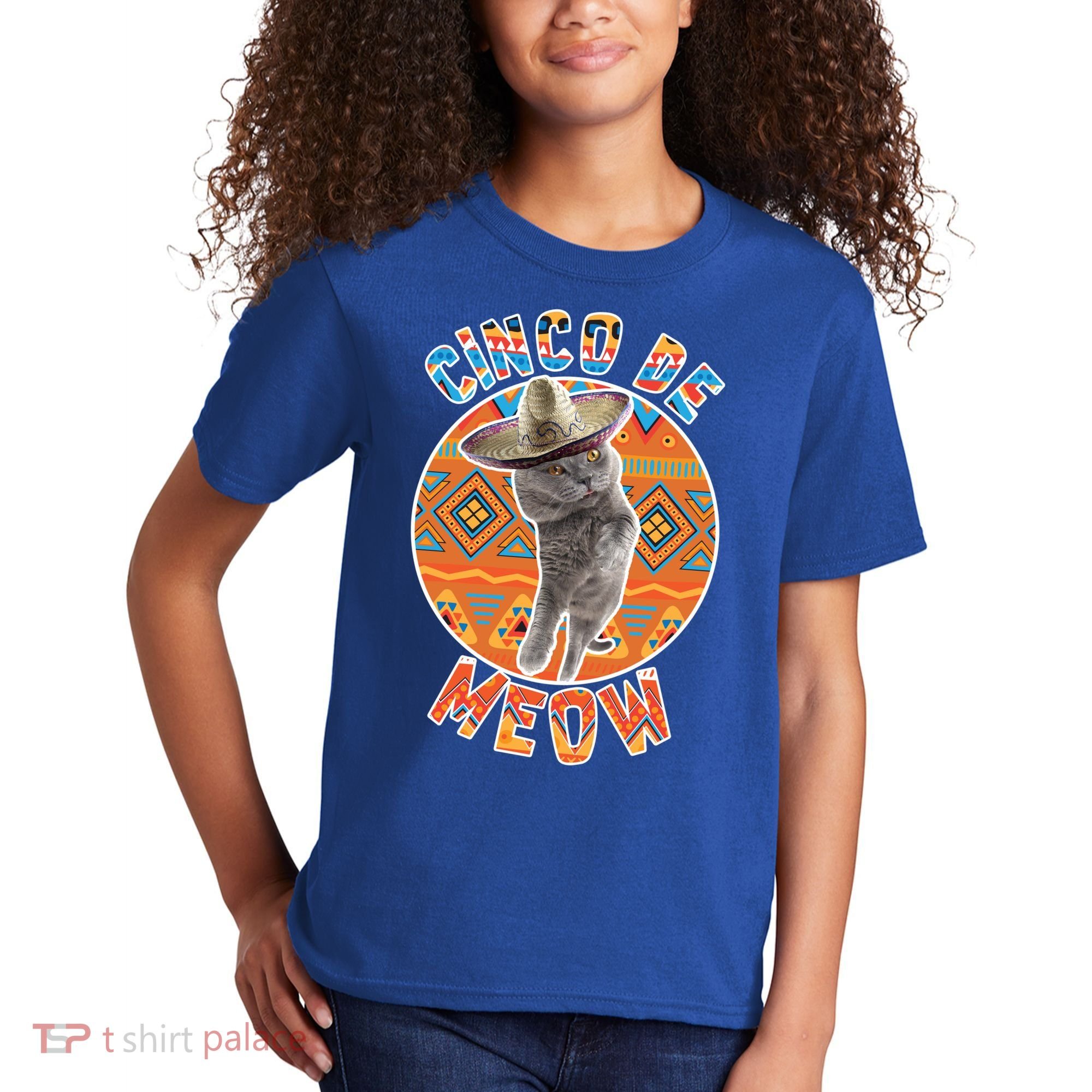 Cinco De Meow Kids T-Shirt