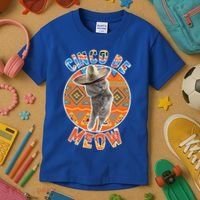 Cinco De Meow Kids T-Shirt thumb 3