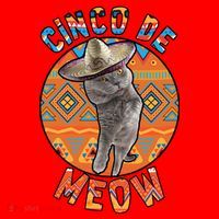 Cinco De Meow Santa Hat thumb 1