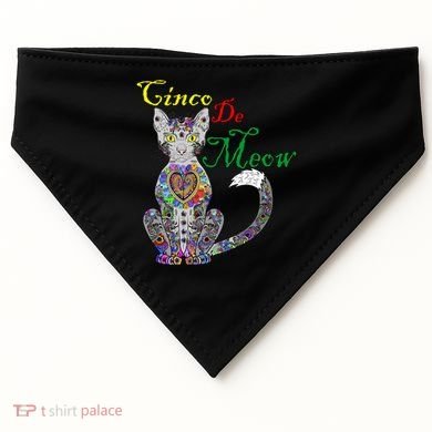 Cinco De Meow Funny Mexican Cat USA-Made Doggie Bandana
