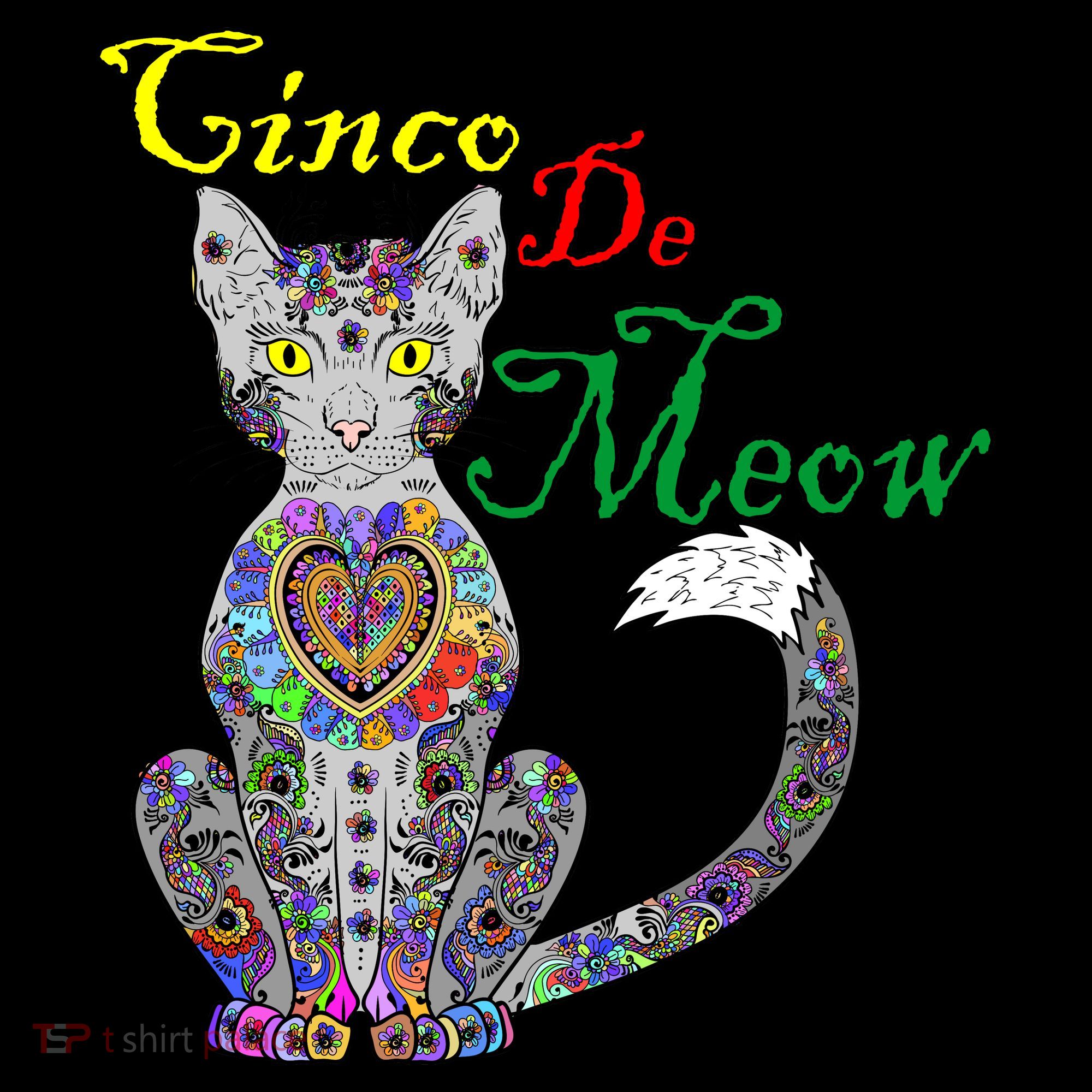 Cinco De Meow Funny Mexican Cat USA-Made Doggie Bandana