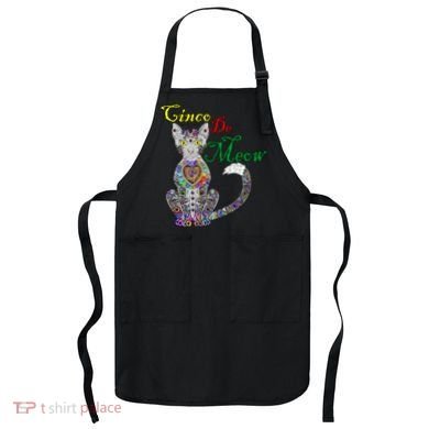 Cinco De Meow Funny Mexican Cat Apron