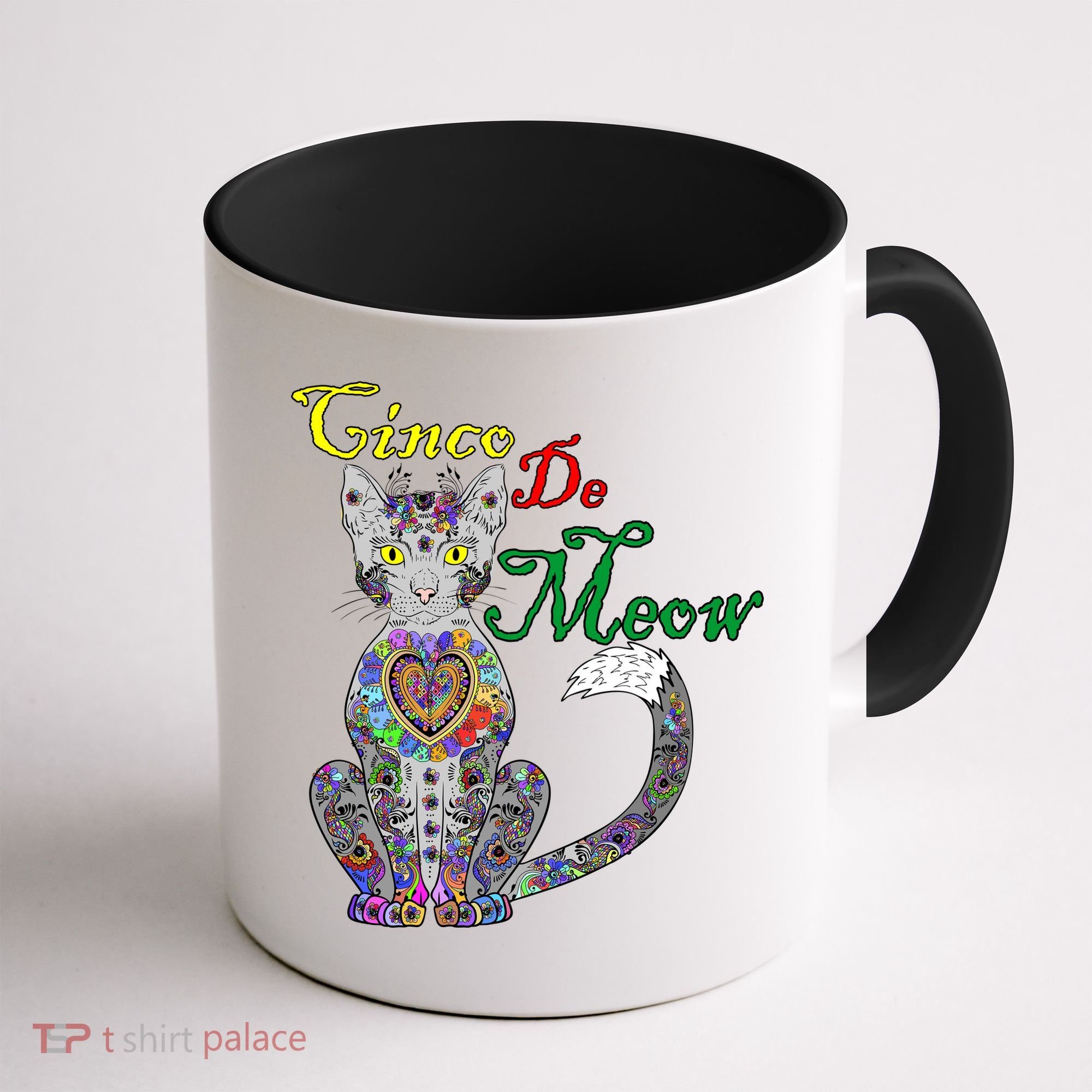 Cinco De Meow Funny Mexican Cat Coffee Mug