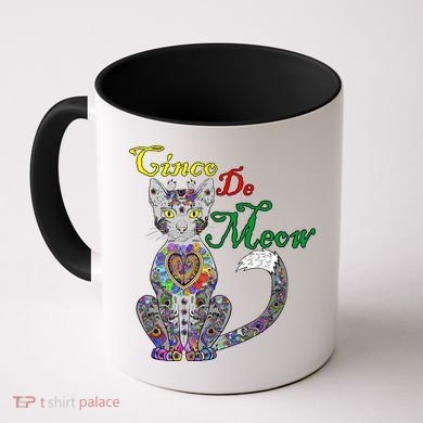 Cinco De Meow Funny Mexican Cat Coffee Mug