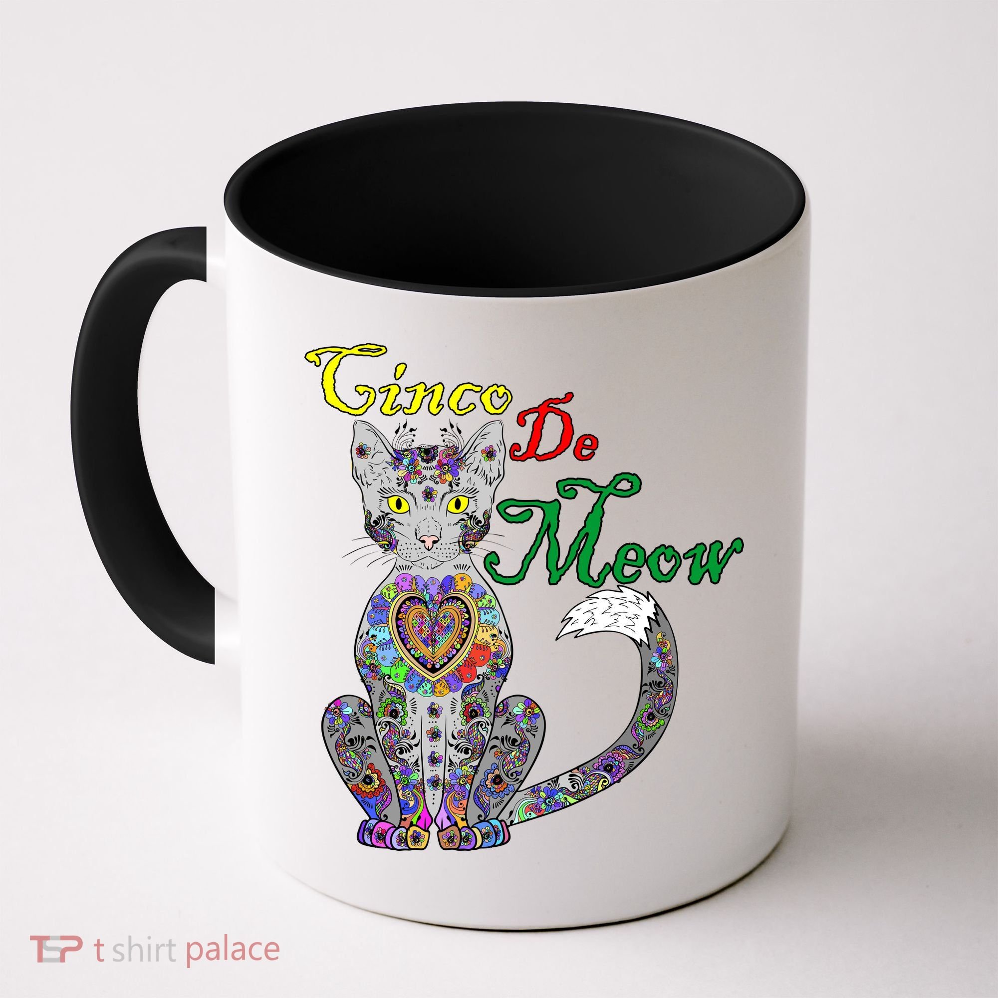 Cinco De Meow Funny Mexican Cat Coffee Mug
