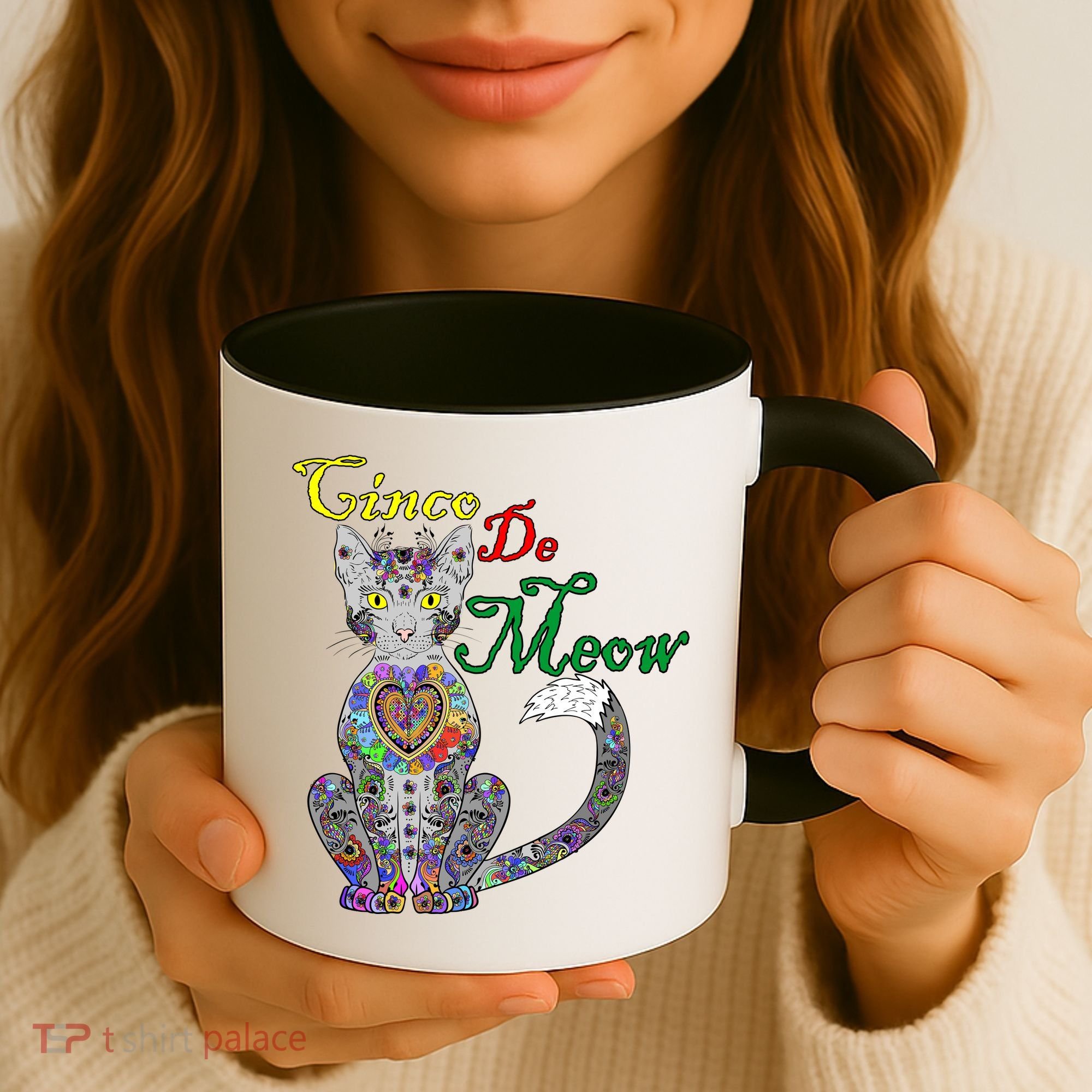 Cinco De Meow Funny Mexican Cat Coffee Mug
