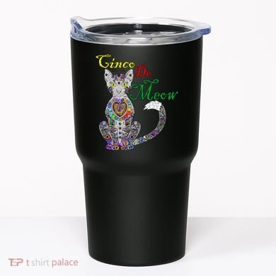 Cinco De Meow Funny Mexican Cat Tumbler
