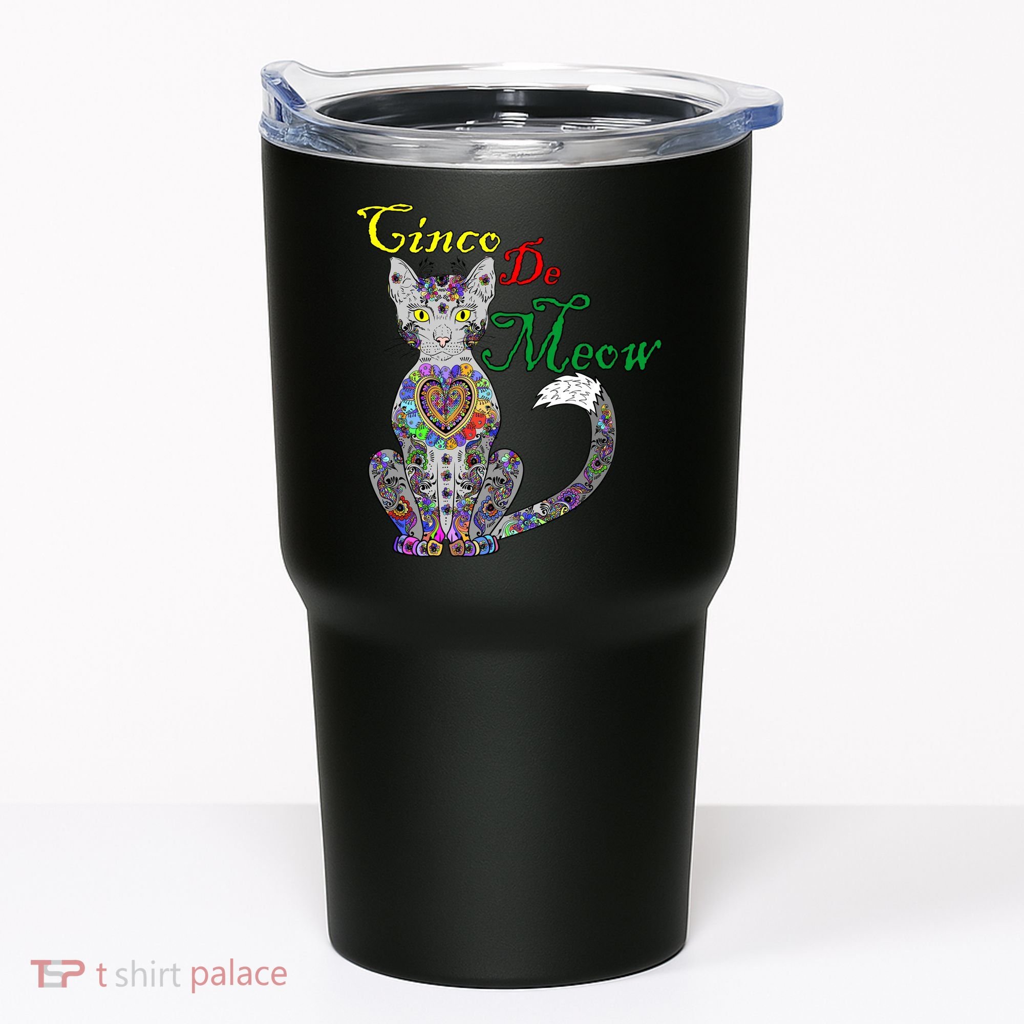 Cinco De Meow Funny Mexican Cat Tumbler