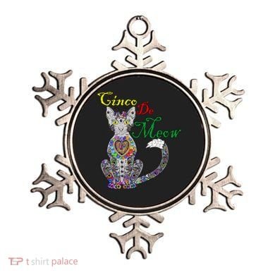 Cinco De Meow Funny Mexican Cat Ornament