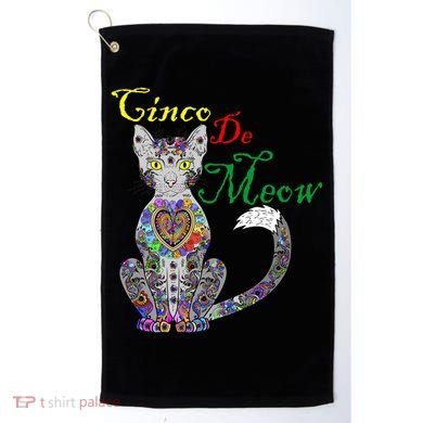 Cinco De Meow Funny Mexican Cat Golf Towel