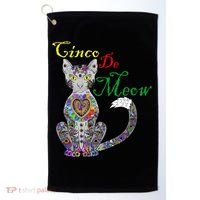 Cinco De Meow Funny Mexican Cat Golf Towel thumb 0