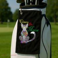 Cinco De Meow Funny Mexican Cat Golf Towel thumb 2