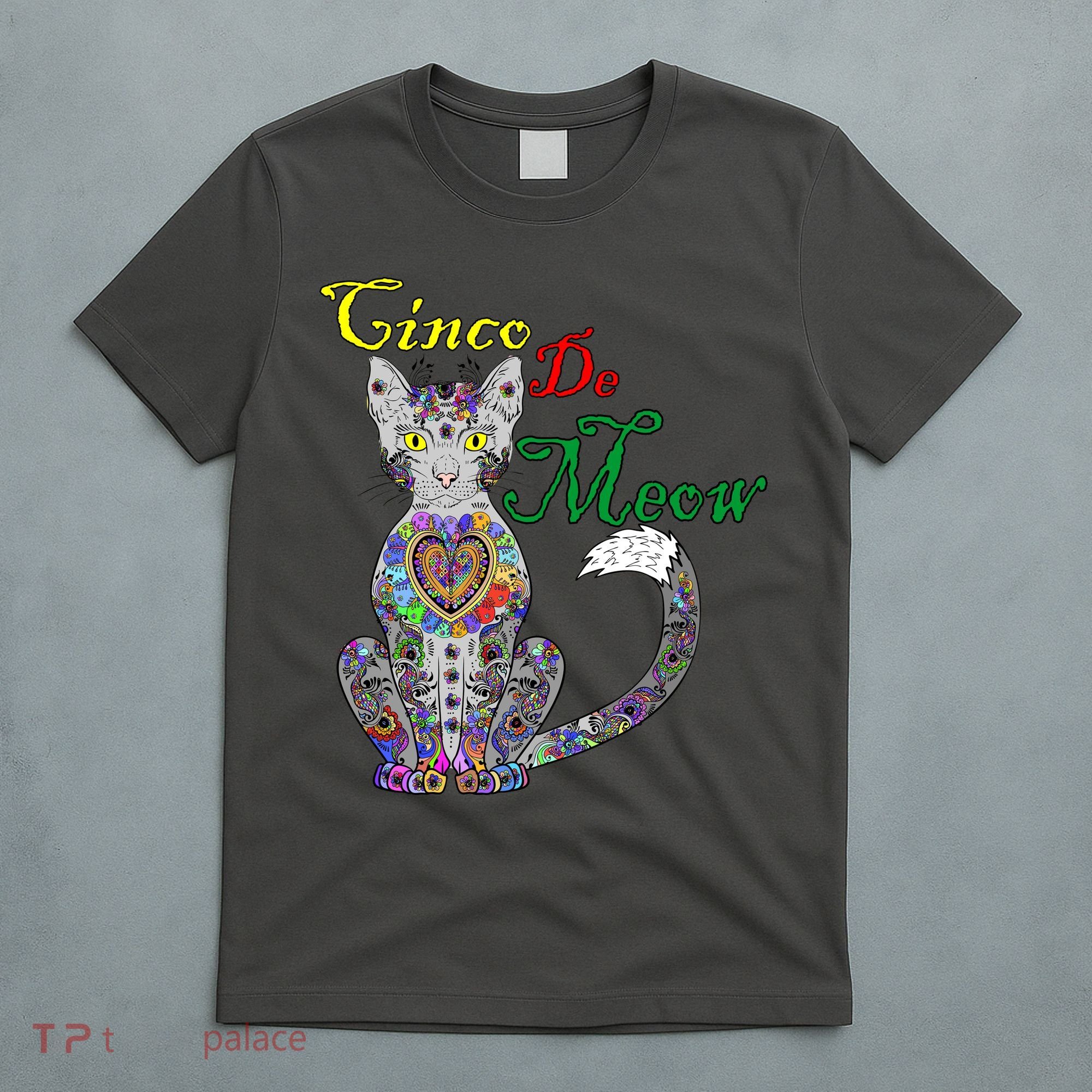 Cinco De Meow Funny Mexican Cat T-Shirt