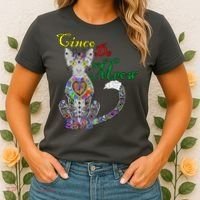 Cinco De Meow Funny Mexican Cat Women's T-Shirt thumb 2