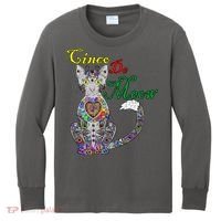 Cinco De Meow Funny Mexican Cat Kids Long Sleeve Shirt thumb 0