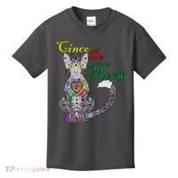 Cinco De Meow Funny Mexican Cat Kids T-Shirt thumb 0