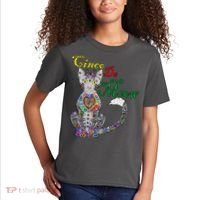 Cinco De Meow Funny Mexican Cat Kids T-Shirt thumb 2