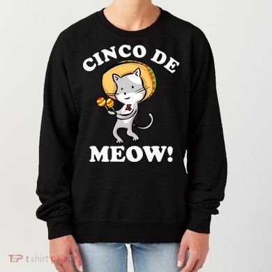 Cinco De Meow! Mayo Funny Mexican Cat Women's Sweatshirt