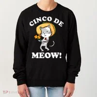 Cinco De Meow! Mayo Funny Mexican Cat Women's Sweatshirt thumb 0