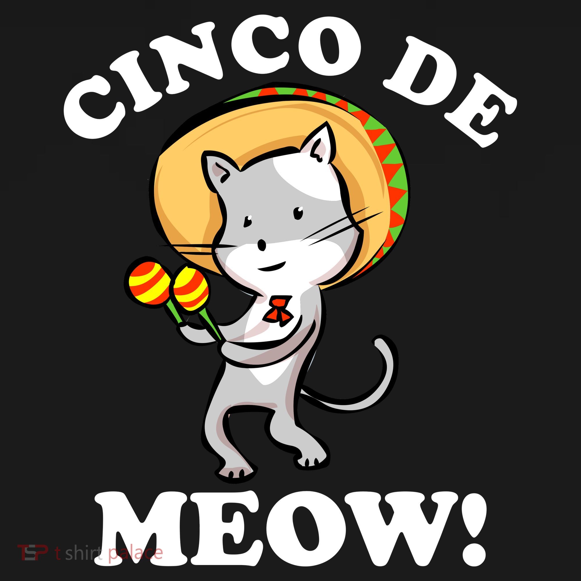 Cinco De Meow! Mayo Funny Mexican Cat Doggie Tank