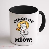 Cinco De Meow! Mayo Funny Mexican Cat Coffee Mug thumb 1