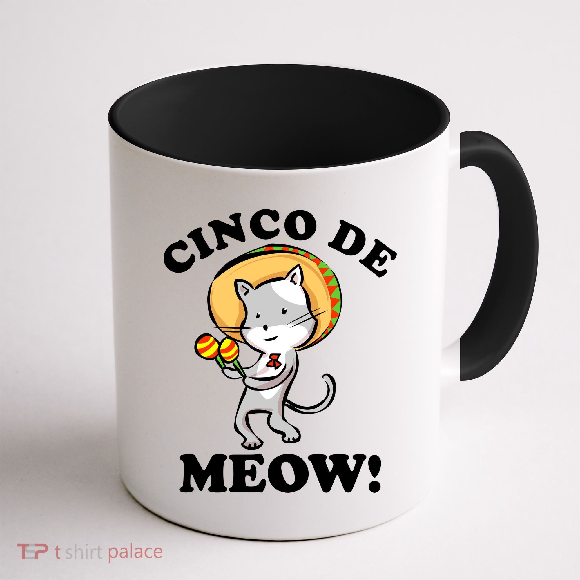 Cinco De Meow! Mayo Funny Mexican Cat Coffee Mug