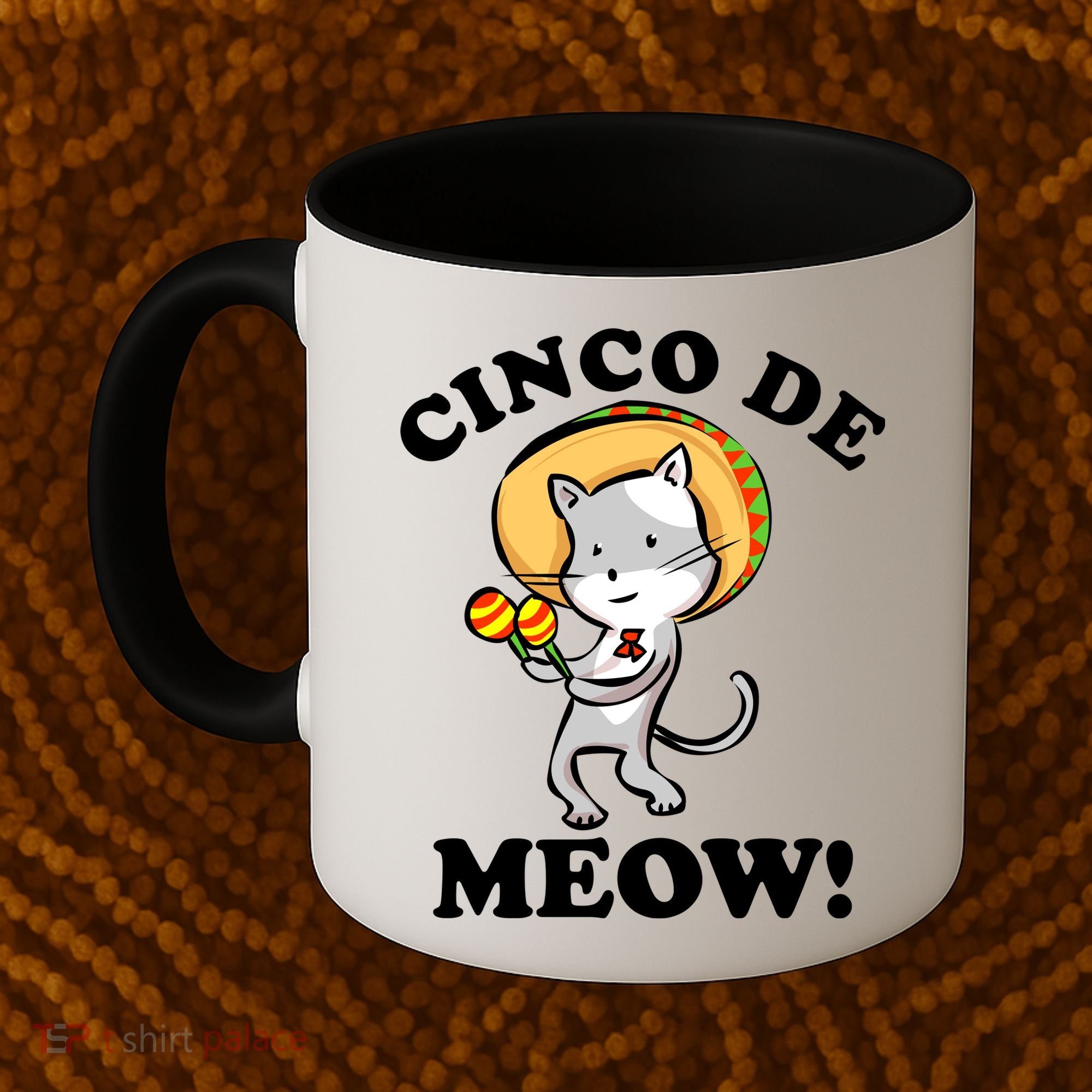 Cinco De Meow! Mayo Funny Mexican Cat Coffee Mug